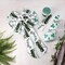 St. Patricks Day Ribbon Wired, Glitter Shamrock Green Truck Fabric Ribbons Gift Wrapping DIY Craft Wreath